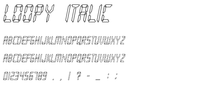 Loopy Italic font